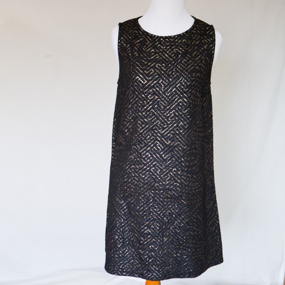Ginger G Women's Mini Dress Black And Gold Size L
